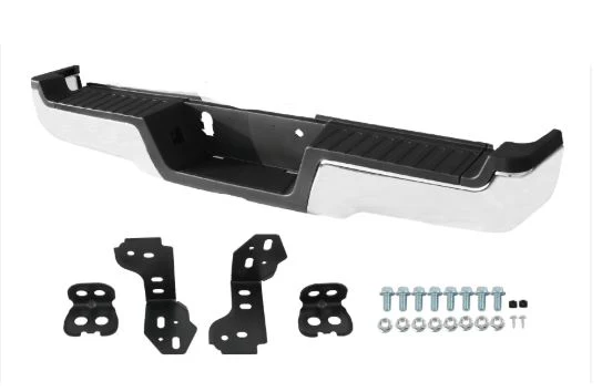 New Chrome Rear Bumper without Park Assist fits 2017-2022 Ford F250SD/F350SD pickup HC3Z17B807AH HC3Z17810JB HC3Z17906JA HC3Z17D826BB