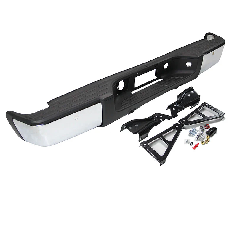 2007-2013 Chevrolet Silverado GMC Sierra 1500 New Rear Bumper Chrome Park Assist 