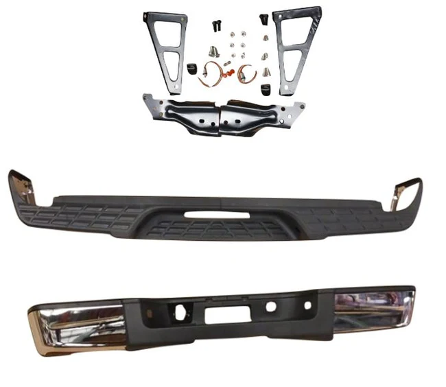2010-2013 Chevrolet Silverado GMC Sierra 1500 New Rear Bumper Chrome without Park Assist GM1103147