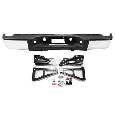 2007-2013 Chevrolet Silverado GMC Sierra 1500 New Rear Bumper Chrome Park Assist 